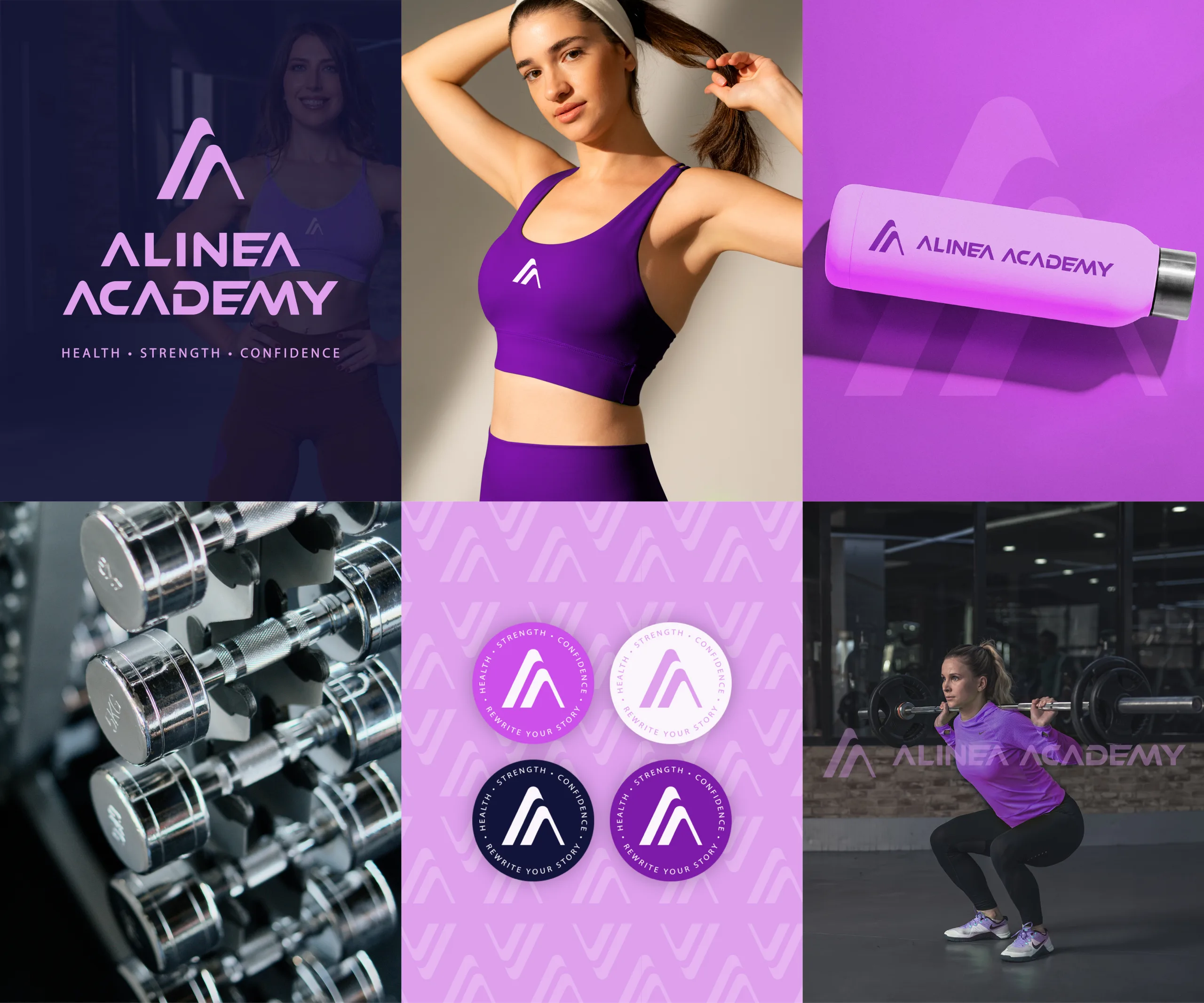 Alinea Academy Fitness branding
