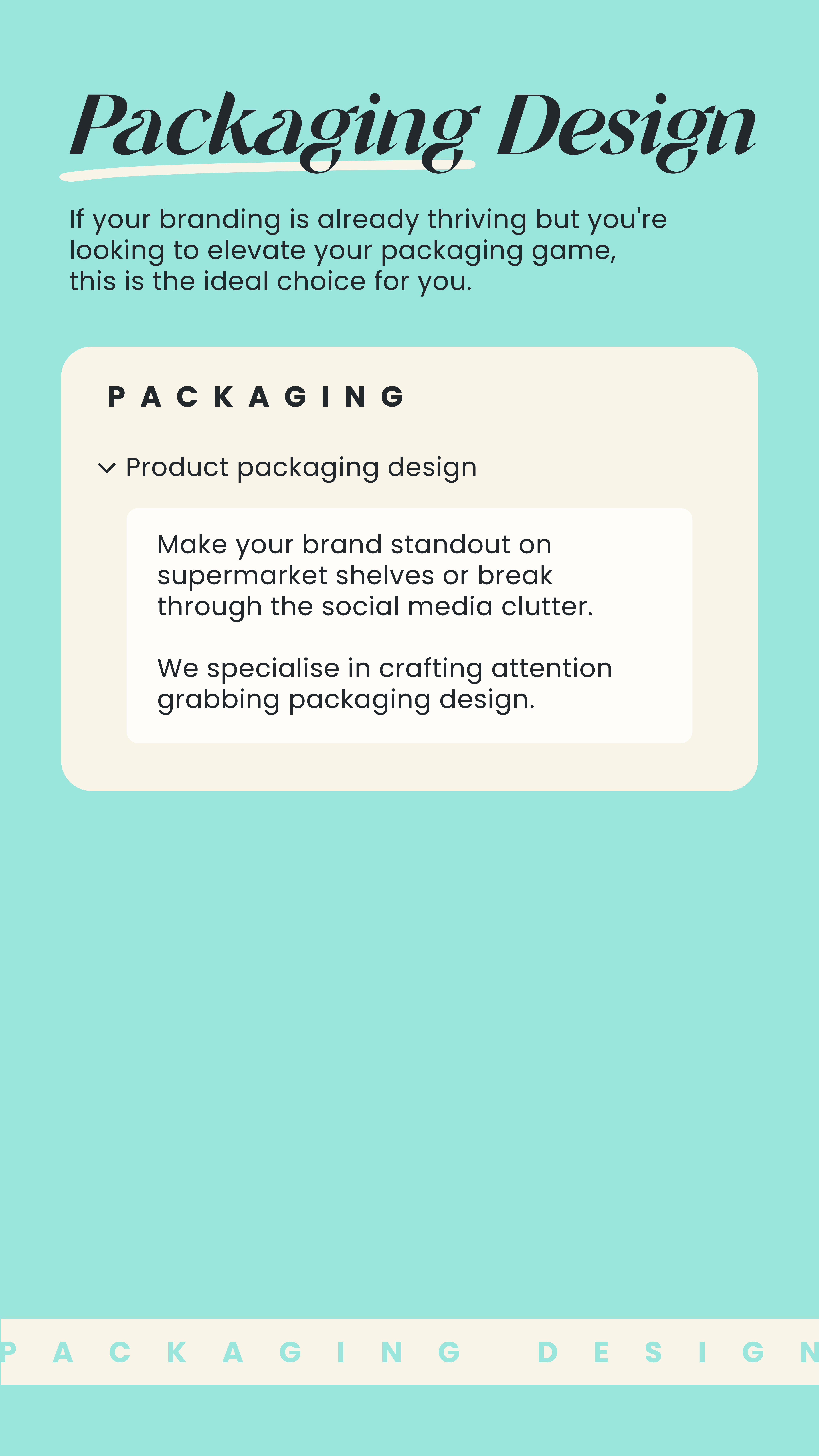 Packaging Design Package