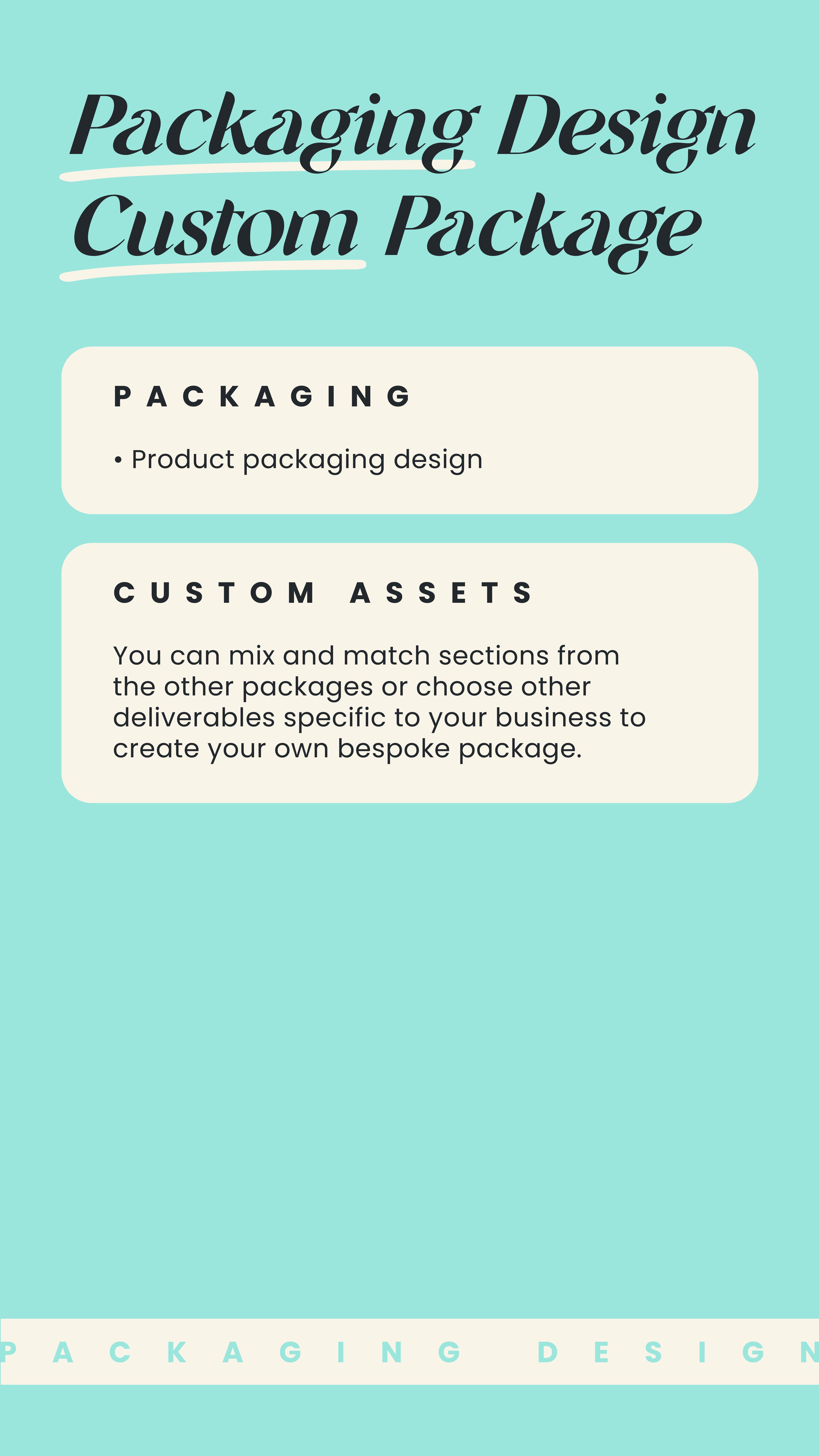 Packaging Design Custom Package